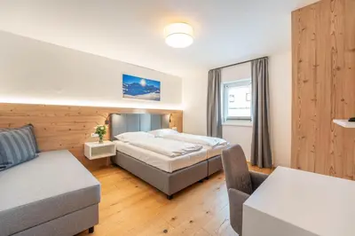 Ein Bett oder Betten in einem Zimmer der Unterkunft Panoramachalet Emmylou