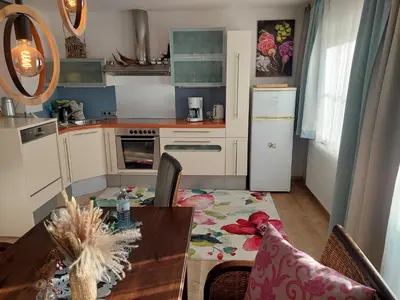 Küche/Küchenzeile in der Unterkunft Appartements Resch