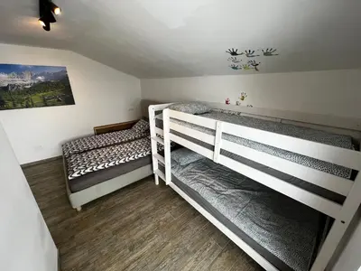 Ein Bett oder Betten in einem Zimmer der Unterkunft Haus Bergfeld with the view over Dachstein