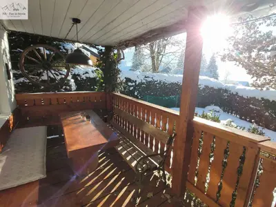 Ein Balkon oder eine Terrasse in der Unterkunft Holiday home in Bad Mitterndorf - Steiermark 41125