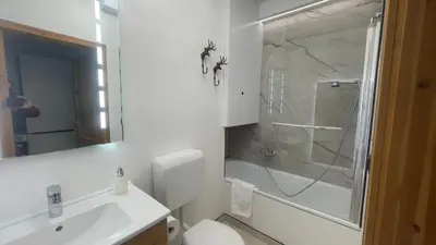 Ein Badezimmer in der Unterkunft Bergkristall Ruhe und Aussicht auf 1100m