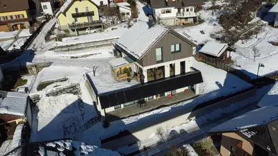Ferienwohnung Siri Zentrum mit Garten im Winter