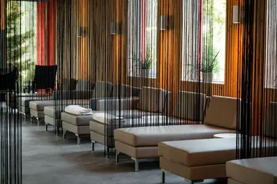 Ein Sitzbereich in der Unterkunft Vivea Hotel Bad Goisern