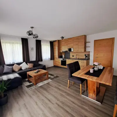 Küche/Küchenzeile in der Unterkunft Landhaus Stadlmann